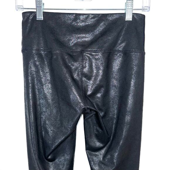 Z by Zella High Waisted Daily 7/8 Metallic Laminated Leggings Size Small - Picture 7 of 13